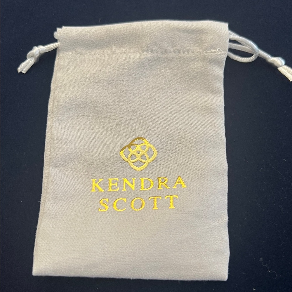 Kendra Scott Gold Necklace with Red Oval Crown Pendant - Picture 4 of 4